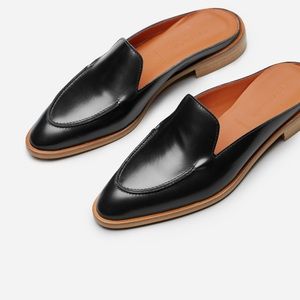 Everlane Modern Loafer Mule Black Leather size 7.5